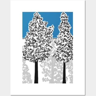 Trees and Shadows Posters and Art